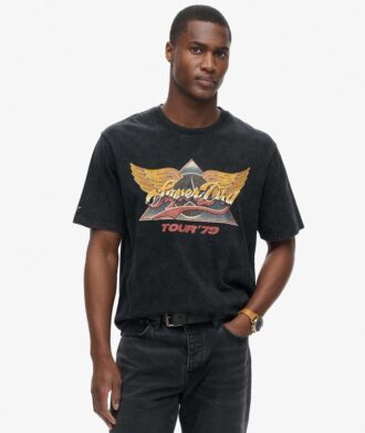 70er-Jahre-Rock-Grafik-Band-T-Shirt