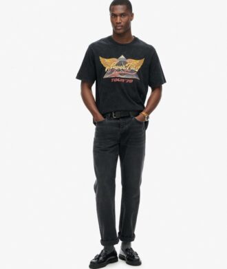 70er-Jahre-Rock-Grafik-Band-T-Shirt