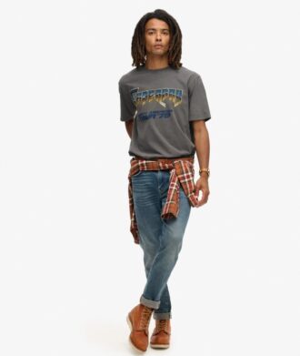 70er-Jahre-Rock-Grafik-Band-T-Shirt