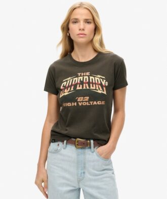 70er-Jahre-Rockband-T-Shirt mit Flügelärmeln