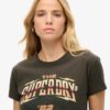 70er-Jahre-Rockband-T-Shirt mit Flügelärmeln 70er-Jahre-Rockband-T-Shirt mit Flügelärmeln