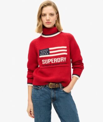 Americana Rollkragenpullover aus Strickmode