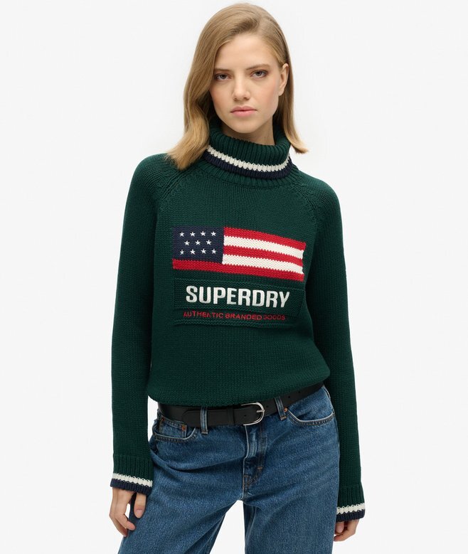 Americana Rollkragenpullover aus Strickmode Americana Rollkragenpullover aus Strickmode