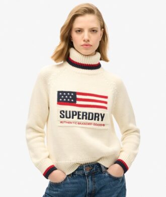 Americana Rollkragenpullover aus Strickmode