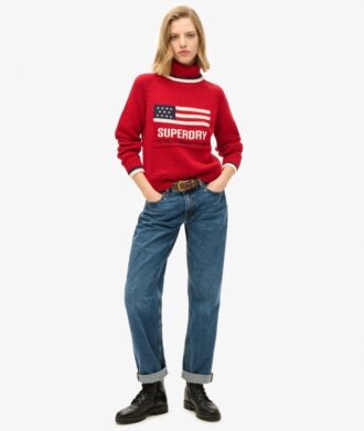 Americana Rollkragenpullover aus Strickmode