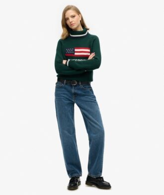Americana Rollkragenpullover aus Strickmode