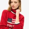 Americana Rollkragenpullover aus Strickmode