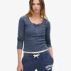 Athletic Button-Down-Langarm-Oberteil Athletic Button-Down-Langarm-Oberteil
