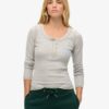 Athletic Button-Down-Langarm-Oberteil Athletic Button-Down-Langarm-Oberteil