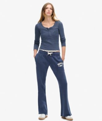 Athletic Button-Down-Langarm-Oberteil