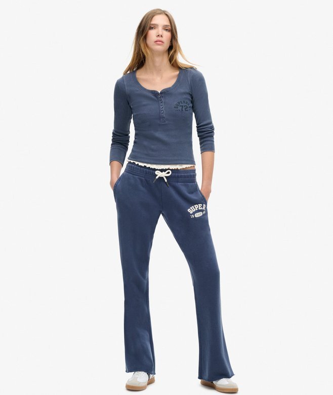 Athletic Button-Down-Langarm-Oberteil Athletic Button-Down-Langarm-Oberteil