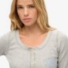 Athletic Button-Down-Langarm-Oberteil Athletic Button-Down-Langarm-Oberteil