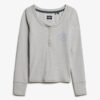 Athletic Button-Down-Langarm-Oberteil Athletic Button-Down-Langarm-Oberteil