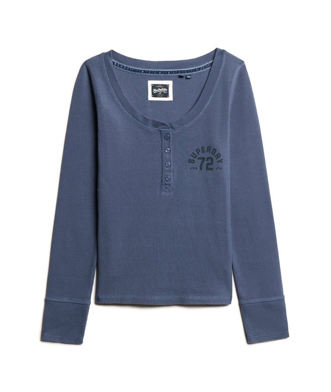 Athletic Button-Down-Langarm-Oberteil Athletic Button-Down-Langarm-Oberteil