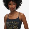 Athletic College Graphic Rib Cami Oberteil