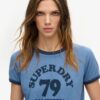 Athletic Essentials Beach Graphic Ringer T-Shirt Athletic Essentials Beach Graphic Ringer T-Shirt