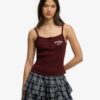 Athletic Essentials Cami-Oberteil mit bestickten Knöpfen Athletic Essentials Cami-Oberteil mit bestickten Knöpfen
