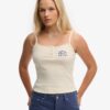 Athletic Essentials Cami-Oberteil mit bestickten Knöpfen Athletic Essentials Cami-Oberteil mit bestickten Knöpfen