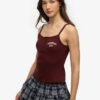 Athletic Essentials Cami-Oberteil mit bestickten Knöpfen Athletic Essentials Cami-Oberteil mit bestickten Knöpfen