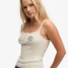Athletic Essentials Cami-Oberteil mit bestickten Knöpfen Athletic Essentials Cami-Oberteil mit bestickten Knöpfen