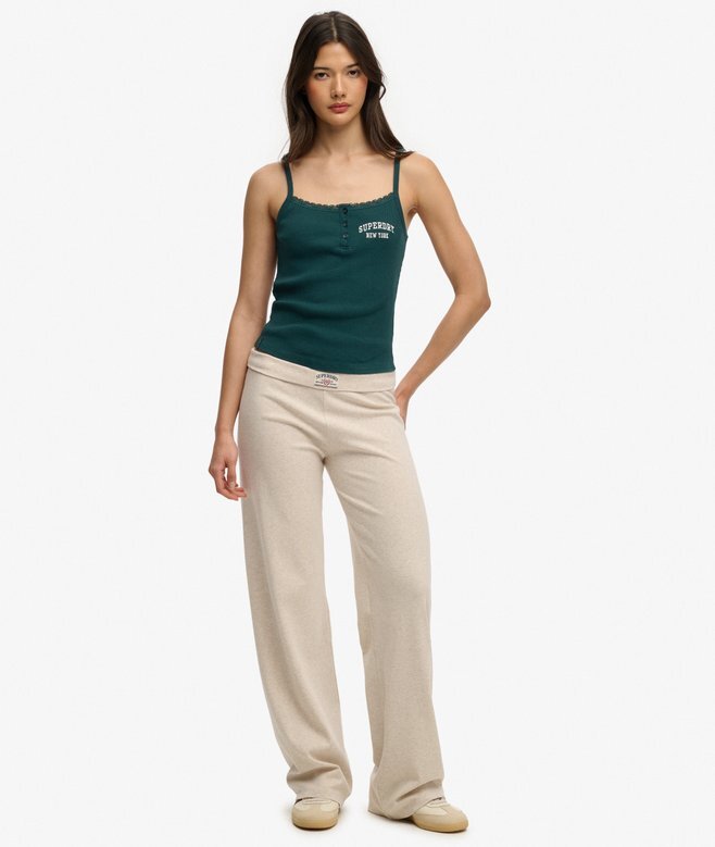 Athletic Essentials Cami-Oberteil mit bestickten Knöpfen Athletic Essentials Cami-Oberteil mit bestickten Knöpfen