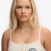 Athletic Essentials Cami-Oberteil mit bestickten Knöpfen Athletic Essentials Cami-Oberteil mit bestickten Knöpfen