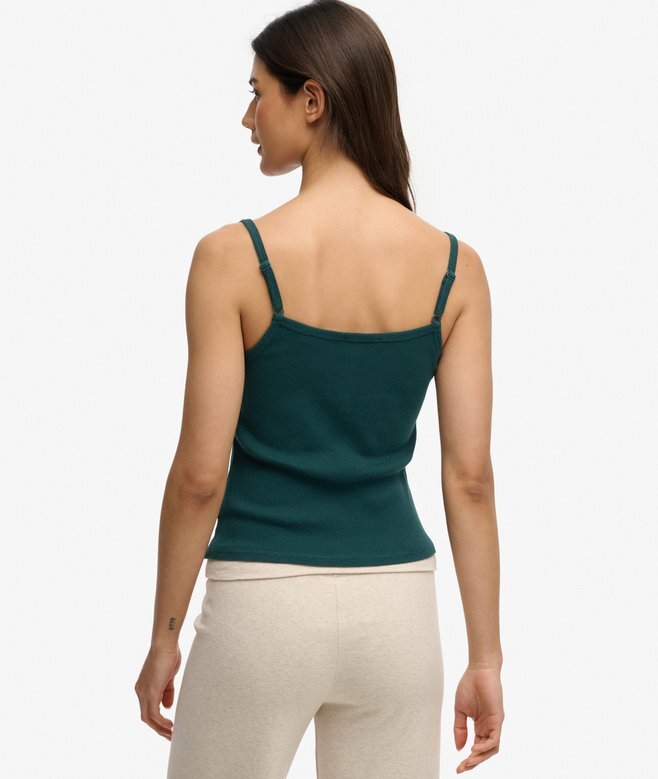 Athletic Essentials Cami-Oberteil mit bestickten Knöpfen Athletic Essentials Cami-Oberteil mit bestickten Knöpfen