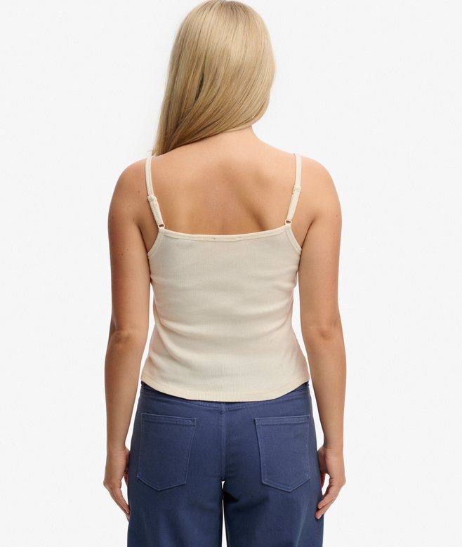 Athletic Essentials Cami-Oberteil mit bestickten Knöpfen Athletic Essentials Cami-Oberteil mit bestickten Knöpfen