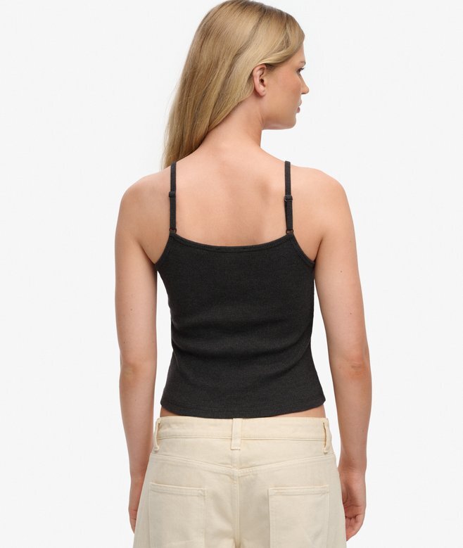 Athletic Essentials Cami-Oberteil mit bestickten Knöpfen Athletic Essentials Cami-Oberteil mit bestickten Knöpfen