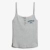 Athletic Essentials Cami-Oberteil mit bestickten Knöpfen Athletic Essentials Cami-Oberteil mit bestickten Knöpfen
