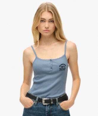 Athletic Essentials Cami-Oberteil mit Knöpfen