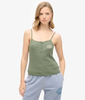 Athletic Essentials Cami-Oberteil mit Knöpfen