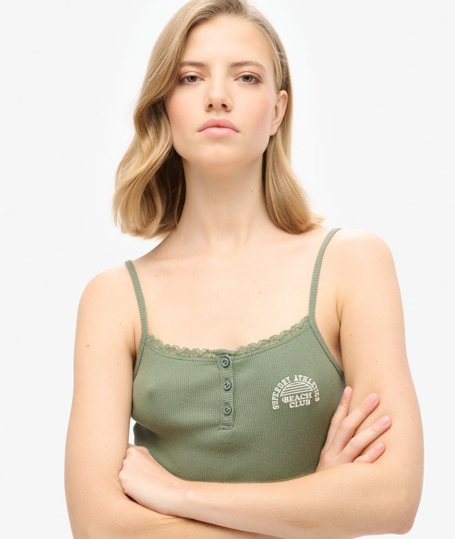Athletic Essentials Cami-Oberteil mit Knöpfen Athletic Essentials Cami-Oberteil mit Knöpfen