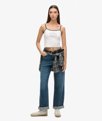 Athletic Essentials Crop-Top-Oberteil