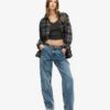 Athletic Essentials Cropped-Top mit Spitzenbesatz