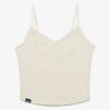Athletic Essentials Cropped-Top mit Spitzenbesatz