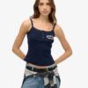 Athletic Essentials Graphic Button Cami Top