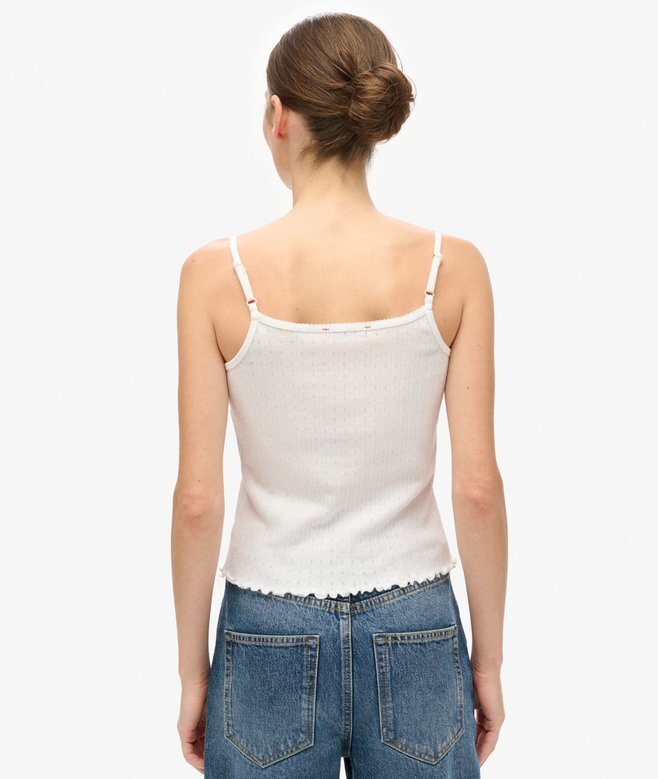 Athletic Essentials Graphic Pointelle Cami Top Athletic Essentials Graphic Pointelle Cami Top