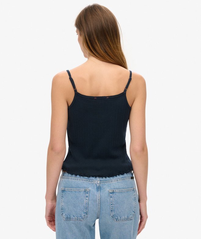 Athletic Essentials Graphic Pointelle Cami Top Athletic Essentials Graphic Pointelle Cami Top