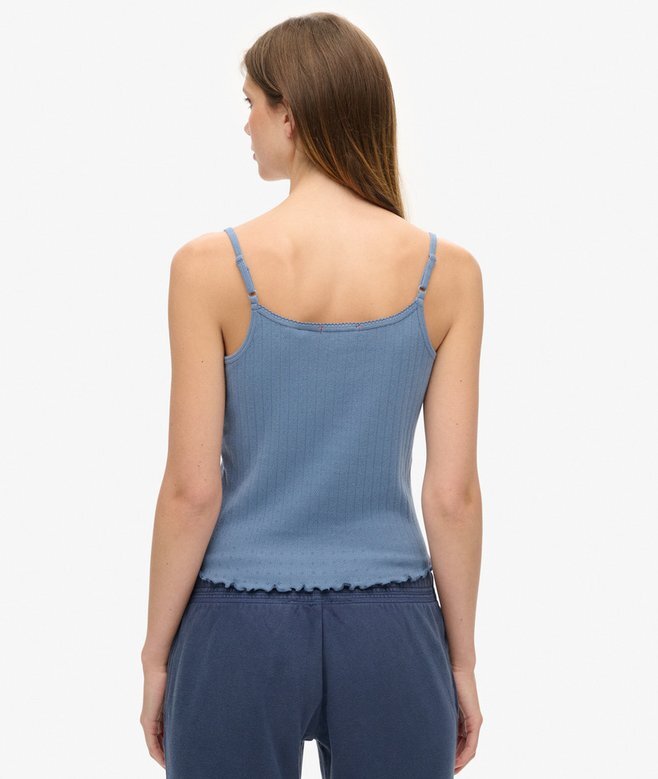 Athletic Essentials Graphic Pointelle Cami Top Athletic Essentials Graphic Pointelle Cami Top