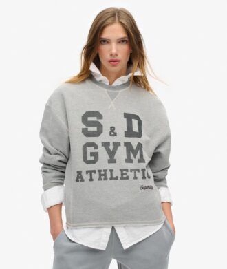 Athletic Essentials Loose Crop Crew Sweatshirt