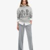 Athletic Essentials Loose Crop Crew Sweatshirt Athletic Essentials Loose Crop Crew Sweatshirt