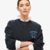 Athletic Essentials Loose Crop Crew Sweatshirt