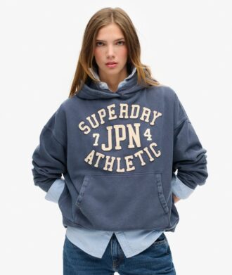 Athletic Essentials Oversize-Kapuzenpullover mit Applikation