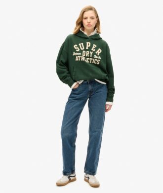 Athletic Essentials Oversize-Kapuzenpullover mit Applikation