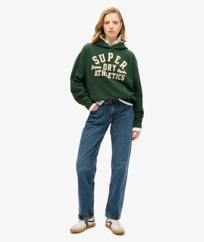 Athletic Essentials Oversize-Kapuzenpullover mit Applikation Athletic Essentials Oversize-Kapuzenpullover mit Applikation