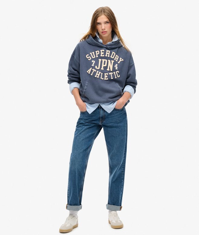 Athletic Essentials Oversize-Kapuzenpullover mit Applikation Athletic Essentials Oversize-Kapuzenpullover mit Applikation