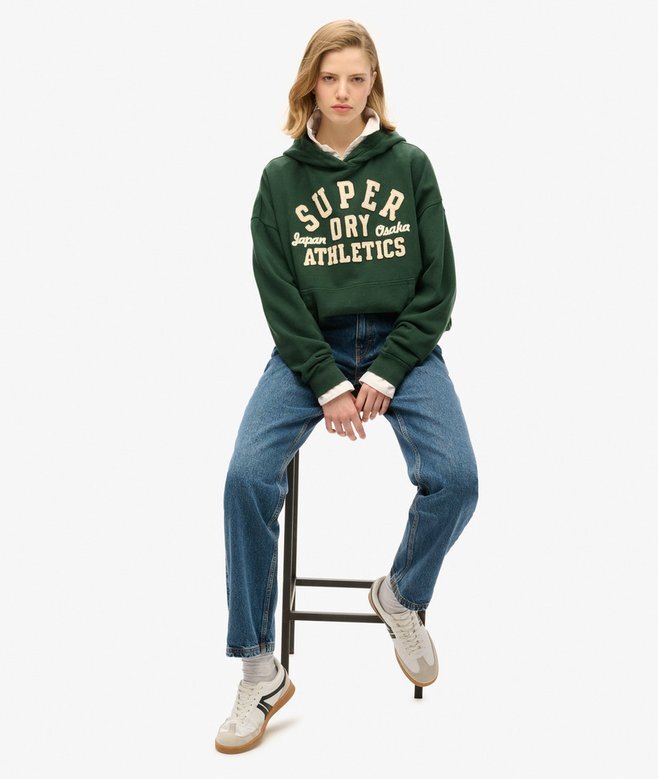 Athletic Essentials Oversize-Kapuzenpullover mit Applikation Athletic Essentials Oversize-Kapuzenpullover mit Applikation