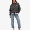 Athletic Essentials Oversized-Kapuzenpullover mit Reißverschluss