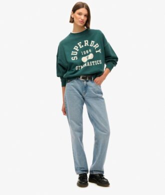 Athletic Essentials Oversized-Sweatshirt mit Aufdruck